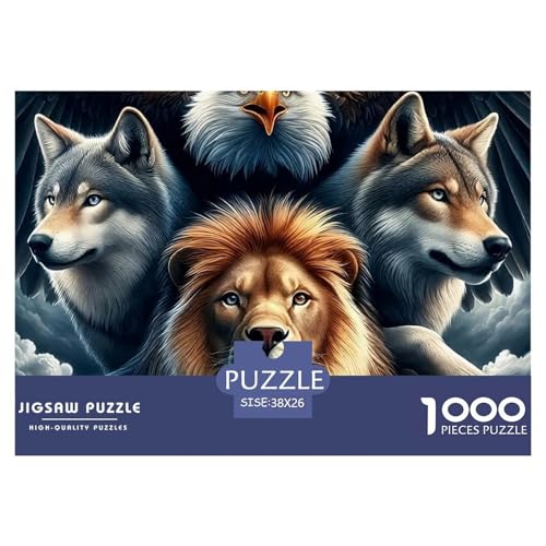 Wolf 1000 Teile Puzzle EIN Herausforderndes Rätsel, Mächtige Tiere Puzzles Für Erwachsene Lernspiel Herausforderungsspielzeug Erwachsenenpuzzle38x26cm/1000pcs Wolf 1000 Teile Puzzle EIN Herausforderndes Rätsel, Mächtige Tiere Puzzles Für Erwachsene Lernspiel Herausforderungsspielzeug Erwachsenenpuzzle38x26cm/1000pcs von JCOUSDAEO