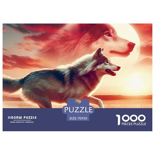 Wolf 1000 Teile Puzzle Farbenfrohes Puzzle Für Erwachsene Und Kinder Mächtige Tiere Puzzles Für Erwachsene Lernspiel Herausforderungsspielzeug Erwachsenenpuzzle70x50cm/1000pcs Wolf 1000 Teile Puzzle Farbenfrohes Puzzle Für Erwachsene Und Kinder Mächtige Tiere Puzzles Für Erwachsene Lernspiel Herausforderungsspielzeug Erwachsenenpuzzle70x50cm/1000pcs von JCOUSDAEO