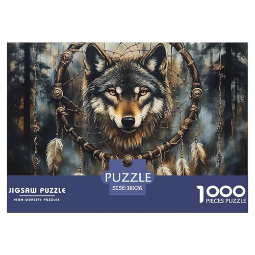 Wolf 1000 Teile Puzzle Klassische Puzzles Schwer Für Erwachsene Und Kinder Mächtige Tiere Geschicklichkeitsspiel Für Die Ganze Familie,buntes Legespiel 1000-teilige Puzzles38x26cm/1000pcs Wolf 1000 Teile Puzzle Klassische Puzzles Schwer Für Erwachsene Und Kinder Mächtige Tiere Geschicklichkeitsspiel Für Die Ganze Familie,buntes Legespiel 1000-teilige Puzzles38x26cm/1000pcs von JCOUSDAEO