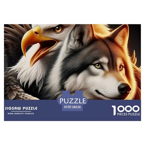 Wolf 1000-teilige Puzzles EIN Herausforderndes Rätsel, Mächtige Tiere Puzzles Für Erwachsene Lernspiel Herausforderungsspielzeug Erwachsenenpuzzle Ab 14 Jahren38x26cm/1000pcs Wolf 1000-teilige Puzzles EIN Herausforderndes Rätsel, Mächtige Tiere Puzzles Für Erwachsene Lernspiel Herausforderungsspielzeug Erwachsenenpuzzle Ab 14 Jahren38x26cm/1000pcs von JCOUSDAEO