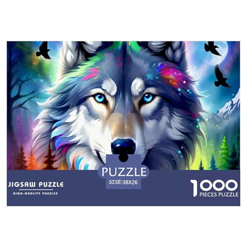 Wolf 1000-teilige Puzzles EIN Herausforderndes Rätsel, Mächtige Tiere Puzzles Für Erwachsene Lernspiel Herausforderungsspielzeug Erwachsenenpuzzle Ab 14 Jahren38x26cm/1000pcs Wolf 1000-teilige Puzzles EIN Herausforderndes Rätsel, Mächtige Tiere Puzzles Für Erwachsene Lernspiel Herausforderungsspielzeug Erwachsenenpuzzle Ab 14 Jahren38x26cm/1000pcs von JCOUSDAEO