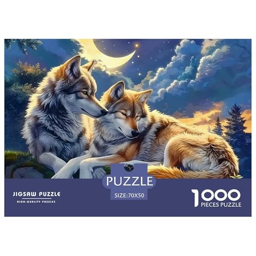 Wolf 1000-teilige Puzzles EIN Herausforderndes Rätsel, Mächtige Tiere Puzzles Für Erwachsene Lernspiel Herausforderungsspielzeug Erwachsenenpuzzle Ab 14 Jahren70x50cm/1000pcs Wolf 1000-teilige Puzzles EIN Herausforderndes Rätsel, Mächtige Tiere Puzzles Für Erwachsene Lernspiel Herausforderungsspielzeug Erwachsenenpuzzle Ab 14 Jahren70x50cm/1000pcs von JCOUSDAEO