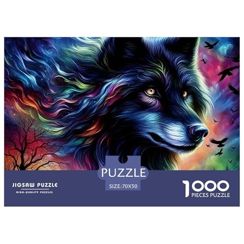 Wolf 1000-teilige Puzzles EIN Herausforderndes Rätsel, Mächtige Tiere Puzzles Für Erwachsene Lernspiel Herausforderungsspielzeug Kinder70x50cm/1000pcs Wolf 1000-teilige Puzzles EIN Herausforderndes Rätsel, Mächtige Tiere Puzzles Für Erwachsene Lernspiel Herausforderungsspielzeug Kinder70x50cm/1000pcs von JCOUSDAEO