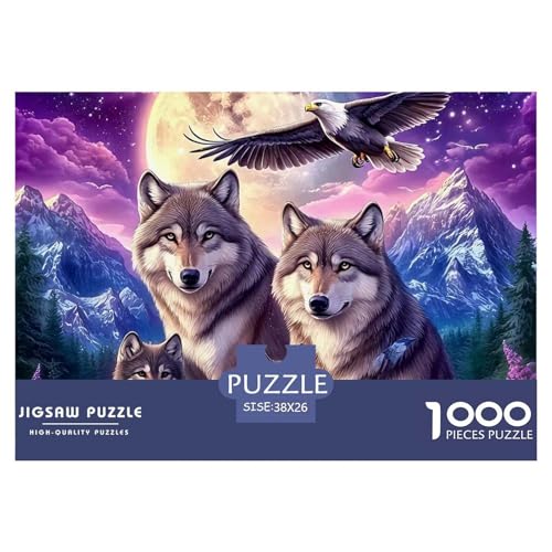 Wolf 1000-teilige Puzzles Farbenfrohes Puzzle Für Erwachsene Und Kinder Mächtige Tiere Geschicklichkeitsspiel Für Die Ganze Familie,buntes Legespiel38x26cm/1000pcs Wolf 1000-teilige Puzzles Farbenfrohes Puzzle Für Erwachsene Und Kinder Mächtige Tiere Geschicklichkeitsspiel Für Die Ganze Familie,buntes Legespiel38x26cm/1000pcs von JCOUSDAEO