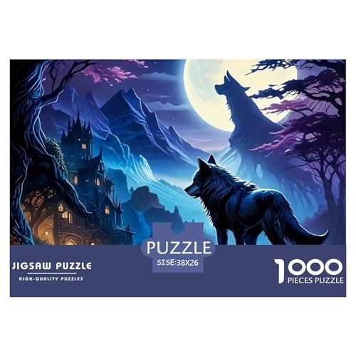 Wolf 1000-teilige Puzzles Farbenfrohes Puzzle Für Erwachsene Und Kinder Mächtige Tiere Puzzles Für Erwachsene Lernspiel Herausforderungsspielzeug38x26cm/1000pcs Wolf 1000-teilige Puzzles Farbenfrohes Puzzle Für Erwachsene Und Kinder Mächtige Tiere Puzzles Für Erwachsene Lernspiel Herausforderungsspielzeug38x26cm/1000pcs von JCOUSDAEO