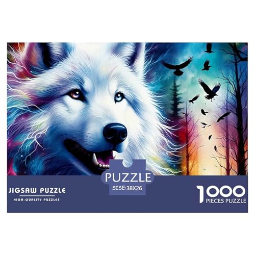 Wolf 1000-teilige Puzzles Farbenfrohes Puzzle Für Erwachsene Und Kinder Mächtige Tiere Puzzles Für Erwachsene Lernspiel Herausforderungsspielzeug38x26cm/1000pcs Wolf 1000-teilige Puzzles Farbenfrohes Puzzle Für Erwachsene Und Kinder Mächtige Tiere Puzzles Für Erwachsene Lernspiel Herausforderungsspielzeug38x26cm/1000pcs von JCOUSDAEO