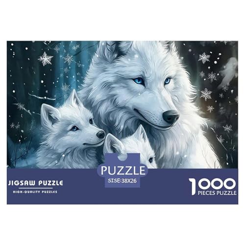 Wolf Puzzle 1000 Teile EIN Herausforderndes Rätsel, Mächtige Tiere Geschicklichkeitsspiel Für Die Ganze Familie Erwachsenenpuzzle Ab 14 Jahren38x26cm/1000pcs von JCOUSDAEO