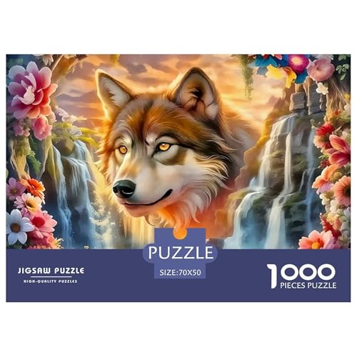 Wolf Puzzle 1000 Teile EIN Herausforderndes Rätsel, Mächtige Tiere Puzzles Für Erwachsene Lernspiel Erwachsenenpuzzle Ab 14 Jahren70x50cm/1000pcs von JCOUSDAEO