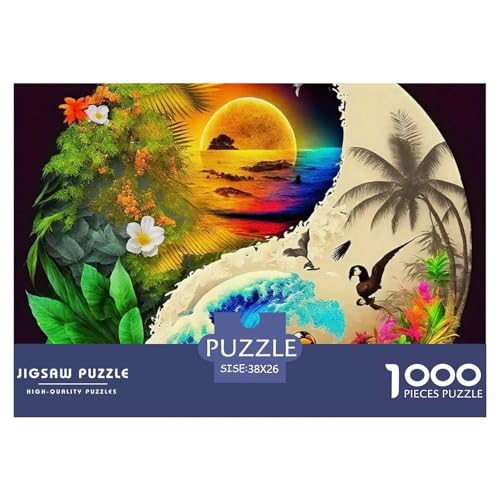 Yin-Yang 1000 Teile Puzzle Farbenfrohes Puzzle Für Erwachsene Und Kinder Geschicklichkeitsspiel Für Die Ganze Familie,1000-teilige Puzzles38x26cm/1000pcs Yin-Yang 1000 Teile Puzzle Farbenfrohes Puzzle Für Erwachsene Und Kinder Geschicklichkeitsspiel Für Die Ganze Familie,1000-teilige Puzzles38x26cm/1000pcs von JCOUSDAEO