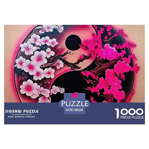 Yin-Yang 1000 Teile Puzzle Farbenfrohes Puzzle Für Erwachsene Und Kinder Puzzles Für Erwachsene Lernspiel Herausforderungsspielzeug Erwachsenenpuzzle38x26cm/1000pcs von JCOUSDAEO