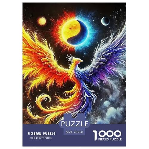 Yin-Yang 1000-teilige Puzzles EIN Herausforderndes Rätsel, Geschicklichkeitsspiel Für Die Ganze Familie,buntes Legespiel Erwachsenenpuzzle70x50cm/1000pcs von JCOUSDAEO