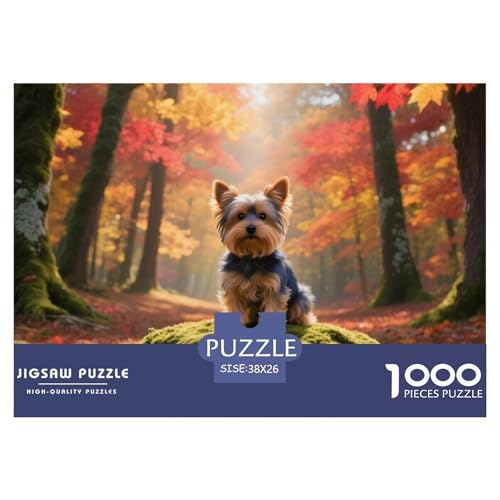 Yorkshire Terrier 1000 Piece Puzzle A Challenging Puzzle Haustierhund Puzzles for Adults and Children Gifts for Women, Gifts for Men for Older Children38x26cm/1000pcs von JCOUSDAEO