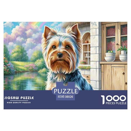Yorkshire Terrier Puzzle 1000 Pieces A Challenging Puzzle Haustierhund Puzzles for Adults and Children Gifts for Women, Gifts for Men for Children from 14 Years38x26cm/1000pcs Yorkshire Terrier Puzzle 1000 Pieces A Challenging Puzzle Haustierhund Puzzles for Adults and Children Gifts for Women, Gifts for Men for Children from 14 Years38x26cm/1000pcs von JCOUSDAEO