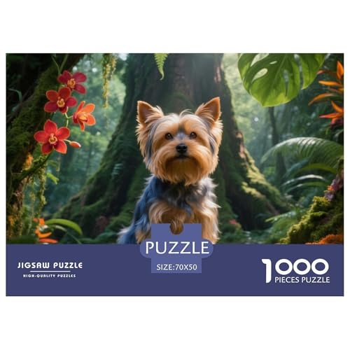 Yorkshire Terrier Puzzle for Adults 1000 Pieces A Challenging Puzzle Haustierhund Puzzle Games for The Whole for Women, Gifts for Men for Older Children70x50cm/1000pcs Yorkshire Terrier Puzzle for Adults 1000 Pieces A Challenging Puzzle Haustierhund Puzzle Games for The Whole for Women, Gifts for Men for Older Children70x50cm/1000pcs von JCOUSDAEO