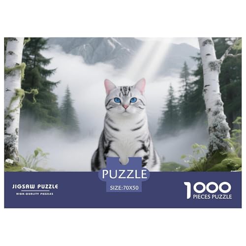 amerikanische Shorthair Puzzle 1000 Pieces Puzzle for Men And Women Hübsches Haustierkatzen Puzzles for Adults And Children Colourful Toy for Children from 8-12 Years for Older Children70x50cm/1000pcs amerikanische Shorthair Puzzle 1000 Pieces Puzzle for Men And Women Hübsches Haustierkatzen Puzzles for Adults And Children Colourful Toy for Children from 8-12 Years for Older Children70x50cm/1000pcs von JCOUSDAEO