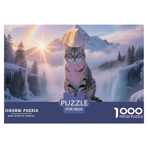 birmanischen Puzzle for Adults 1000 Pieces A Challenging Puzzle Niedliche Katze Puzzle Games for The Whole for Women, Gifts for Men for Children from 14 Years38x26cm/1000pcs von JCOUSDAEO