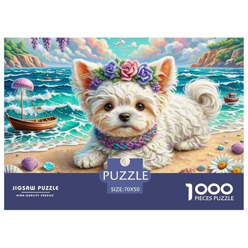 maltesisch Puzzle 1000 Pieces A Challenging Puzzle Haustierhund Puzzles for Adults Educational Game Challenge Toy Gifts for Women, Gifts for Men for Children from 14 Years70x50cm/1000pcs maltesisch Puzzle 1000 Pieces A Challenging Puzzle Haustierhund Puzzles for Adults Educational Game Challenge Toy Gifts for Women, Gifts for Men for Children from 14 Years70x50cm/1000pcs von JCOUSDAEO