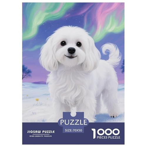 maltesisch Puzzle 1000 Pieces Puzzle for Men and Women Haustier Hund Puzzle Games for The Whole Family Colourful Toy for Children from 8-12 Years for Children from 14 Years70x50cm/1000pcs maltesisch Puzzle 1000 Pieces Puzzle for Men and Women Haustier Hund Puzzle Games for The Whole Family Colourful Toy for Children from 8-12 Years for Children from 14 Years70x50cm/1000pcs von JCOUSDAEO