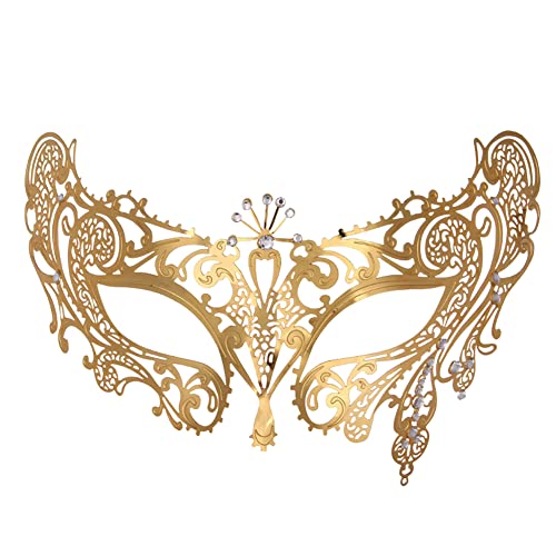 JCSTEU Maskerade Maske Venezianischen Metall Augenmaske Maskerade Karneval Party Maske von JCSTEU