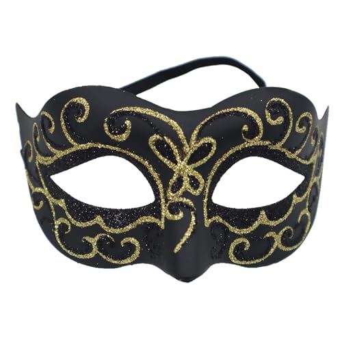 JCSTEU Venezianische Masken mit Stäben, Maskerade Maske Damen Venezianische Halloween-Kostümmaske für Karnevalsparty Maskerade-Maske für Frauenkostüm von JCSTEU
