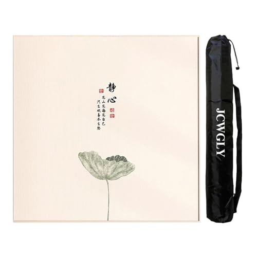 JCWGLY Dicke, Quadratische Mahjong-Matte Für Den Tisch, Weiche, Geräuschunterdrückende Tischdecke Für Mah-Jong-Poker Und Brettspiele, Mit Rutschfester Rückseite(Beige 3,75cm/29.52in) von JCWGLY