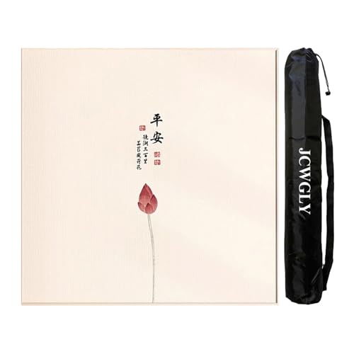 JCWGLY Dicke, Quadratische Mahjong-Matte Für Den Tisch, Weiche, Geräuschunterdrückende Tischdecke Für Mah-Jong-Poker Und Brettspiele, Mit Rutschfester Rückseite(Beige 4,75cm/29.52in) von JCWGLY