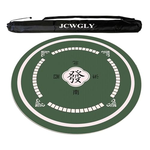 JCWGLY Mahjong-Matte Aus Weichem Kristallsamt Mit Rutschfester Rückseite, Tischdecke Für Ruhige Spiele Zu Hause, Partys, Mahjong-Pokerkarten, Durchmesser 60–140 cm(80cm/31.5in) von JCWGLY