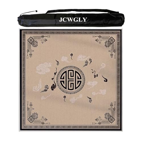 JCWGLY Quadratische Mahjong-Matte Mit Tragetasche, Dicke, Geräuschreduzierende Tischdecke Für Pokerkarten, Brettspiele Mit Spielsteinen Und Rutschfester Gummirückseite(Black,60x60 cm/23.62x23.62 in) JCWGLY Quadratische Mahjong-Matte Mit Tragetasche, Dicke, Geräuschreduzierende Tischdecke Für Pokerkarten, Brettspiele Mit Spielsteinen Und Rutschfester Gummirückseite(Black,60x60 cm/23.62x23.62 in) von JCWGLY