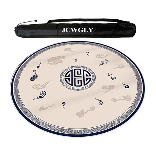 JCWGLY Runde, Verdickte Mahjong-Matte Für Tische Mit Tragetasche, rutschfeste Und Geräuschreduzierende Spieltischdecke Für Schach Und Kartenzimmer Zu Hause Im Freien, Leicht Zu Reinigen(60cm/23.62in) JCWGLY Runde, Verdickte Mahjong-Matte Für Tische Mit Tragetasche, rutschfeste Und Geräuschreduzierende Spieltischdecke Für Schach Und Kartenzimmer Zu Hause Im Freien, Leicht Zu Reinigen(60cm/23.62in) von JCWGLY