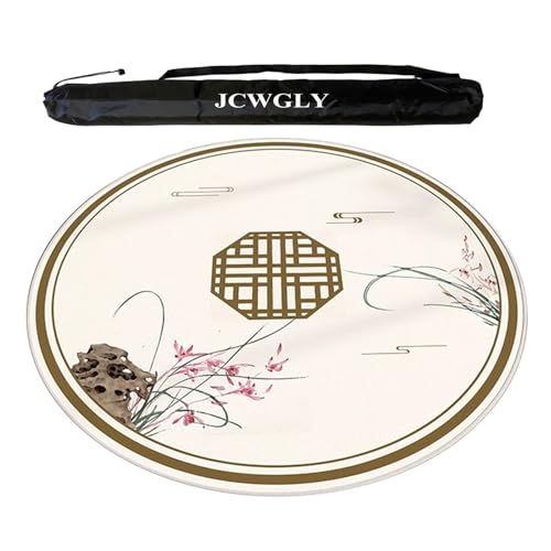 JCWGLY rutschfeste, Runde Mahjong-Matte Für Tische, Tischdecke Für Heim- Und Schachkartenzimmerspiele Mit Tragetasche Für Kartenschach- Und Kachelspiele, Geräuschreduzierung(Off White 2,95cm/37.4in) JCWGLY rutschfeste, Runde Mahjong-Matte Für Tische, Tischdecke Für Heim- Und Schachkartenzimmerspiele Mit Tragetasche Für Kartenschach- Und Kachelspiele, Geräuschreduzierung(Off White 2,95cm/37.4in) von JCWGLY
