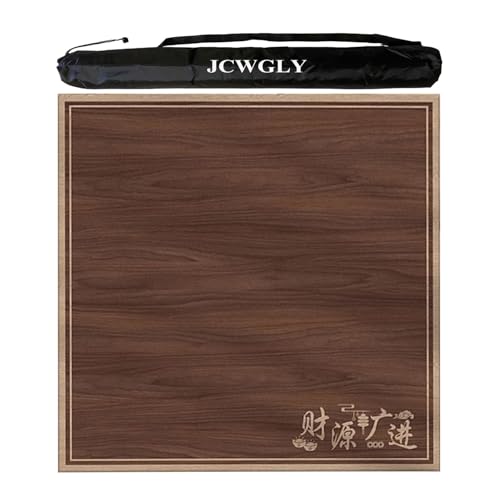 Rutschfeste Mahjong-Matte Aus Kristallsamt Für Den Tisch, Tischdecke Mit Leiser Geräuschreduzierung Für Das Schachzimmer Zu Hause, Mah-Jong-Pokerkarten, Brettspiele, Mit Tragetasche(Coffee 1,140cm/55. von JCWGLY
