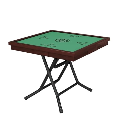 JCXIOC Klapptisch für Mahjong Klappbarer Mahjong-Tisch, Faltbarer quadratischer Poker-Kartenspieltisch for den Haushalt(Color1) von JCXIOC