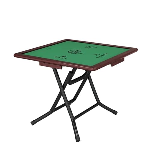 JCXIOC Klapptisch für Mahjong Klappbarer Mahjong-Tisch, Faltbarer quadratischer Poker-Kartenspieltisch for den Haushalt(Color4) von JCXIOC