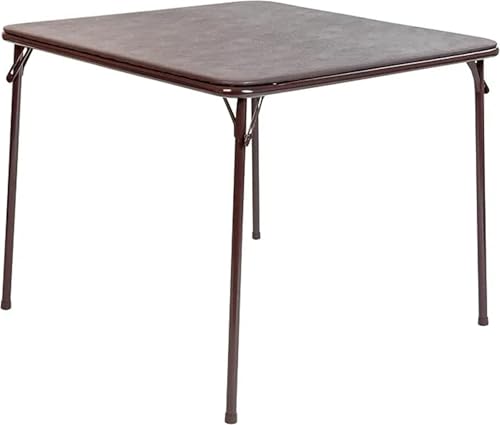 JCXIOC Klapptisch für Mahjong Quadratischer, klappbarer Mehrzweck-Kartentisch mit gepolsterter Vinylplatte, tragbarer, klappbarer Spieltisch for 4 Spieler, Schwarz(Color2) von JCXIOC
