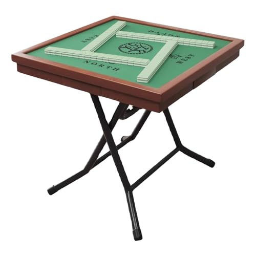 JCXIOC Mahjong-Klapptisch, Mahjong-Tisch, Haushaltsklappschach und Karte, Handreiben, einfaches manuelles Quadrat, klein (Farbe 8) von JCXIOC