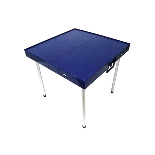 JCXIOC Mahjong-Klapptisch, tragbar, faltbar, für Zuhause, Spiel und Reisen, Mahjong (Blau, 80 x 80 x 76 cm) von JCXIOC