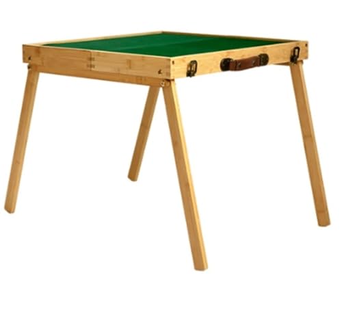 JCXIOC Zusammenklappbarer Mahjong-Tisch für Reisen, tragbarer Mahjong-Tisch mit Mahjong-Fliesen, tragbares Mahjong-Spiel-Set für Outdoor-Camping, Schlafsaal von JCXIOC