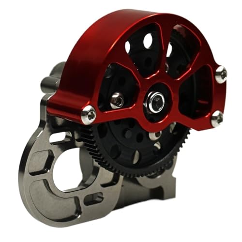 JCxYGAP 1/10 RC Crawler Car Upgrade -Teile kompatible Metalgongetriebe Middle Getriebekasten mit Motorrad von JCxYGAP