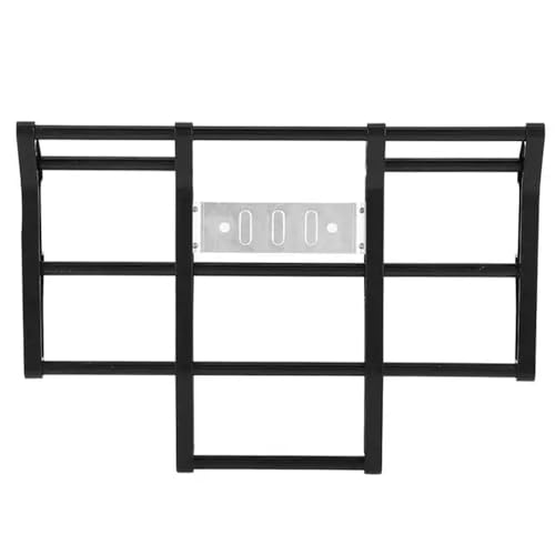 JCxYGAP 1/14 Skala Universal Metal Metal Front Stoßstange Wache kompatibel mit RC -LKWs und Autos Ersatzteil für King Globe Liner Modelle(Black) von JCxYGAP