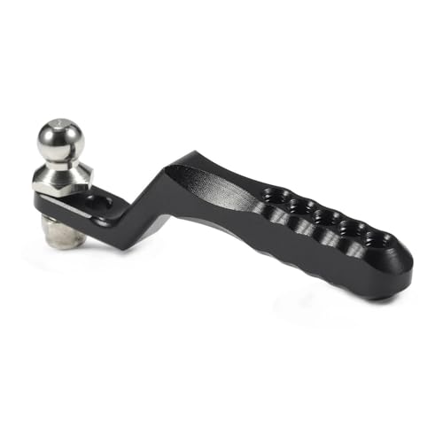 JCxYGAP 1 10 Skala Aluminium RC Tow Hitch Anhängerhaken für 1/10 Rock Crawler Heckstoßstange kompatibel mit II 86100 CC01 TF2 -Modellen(Black) von JCxYGAP
