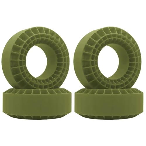 JCxYGAP 1. 9 Radreifen Gummieinsätze Schaum kompatibel mit 1 10 -Skala -Crawler -Autozubehör Universal Fit(4PCS Green) von JCxYGAP