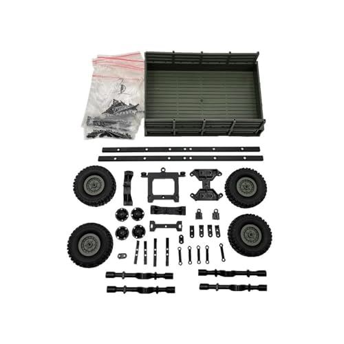 JCxYGAP 4WD 6WD Militärs Suspensionsteile für Offroad-Fahrzeugmodelle B14 B24 B16 B36 DIY-Anhänger-Upgrade Klettermodifikation kompatibel mit verschiedenen Marken(Green) von JCxYGAP