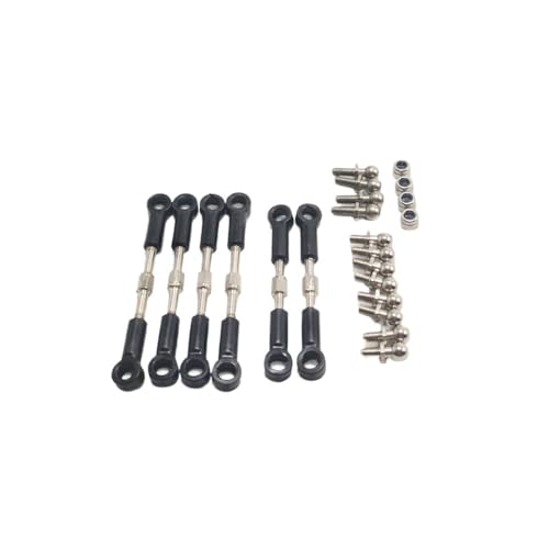 JCxYGAP 6 -pcs -Ziehstangen mit Kugelverbindungsschrauben eingerichtetes Upgrade -Zubehör, kompatibel mit 144010 124017 144001 124019 Modelle von JCxYGAP