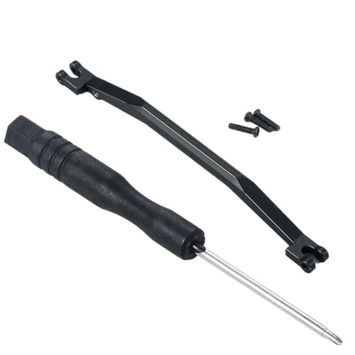 JCxYGAP Metall -Aluminium -Lenkverbindungsstange kompatibel mit 1/18 Z 4x4 und 1/24 RC Crawler Carteile Skala Skala(Black) von JCxYGAP
