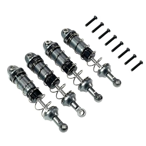JCxYGAP Ölgefüllte Stoßdämpfer Metall vorne und hinten kompatibel mit 16207 16208 16209 16210 H16 H16 BM Universal Fit für Motorräder(Gray) von JCxYGAP
