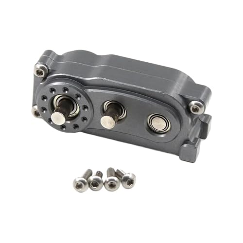 JCxYGAP Übertragungskoffer Getriebe Upgrade kompatibel mit II 90046 Teile Titanium Präfixal Kompatibel mit 1 10 Skala RC Crawler Car von JCxYGAP