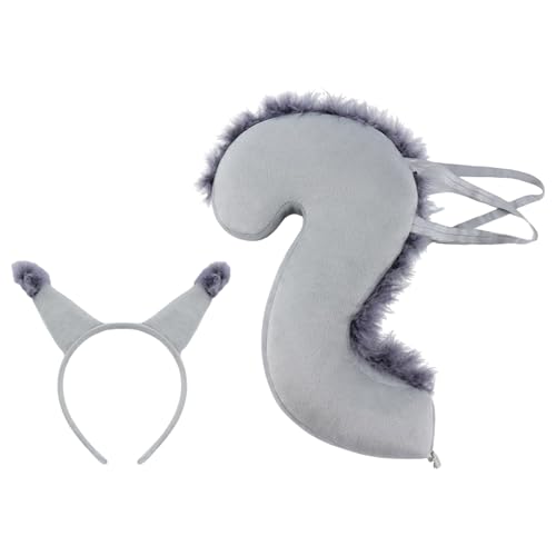 JDNH Eichhörnchen-Kostüm-Set, Eichhörnchen-Ohren, Stirnband mit Eichhörnchen-Schwanz, Halloween-Kostüm, Partyzubehör, für Jungen und Mädchen JDNH Eichhörnchen-Kostüm-Set, Eichhörnchen-Ohren, Stirnband mit Eichhörnchen-Schwanz, Halloween-Kostüm, Partyzubehör, für Jungen und Mädchen von JDNH