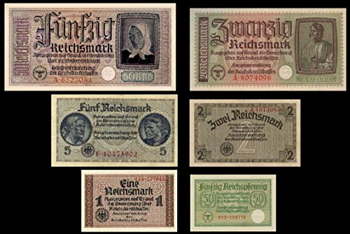 *** 0,5, 1, 2, 5, 20, 50 Reichsmark, Reichskreditkasse, 1939 - 1945 - Reproduktion *** von JDS Collection