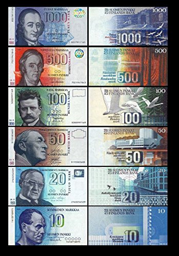 *** 10, 20, 50, 100, 500, 1000 finnische Mark Banknoten 2.Serie - Alte Währung - Reproduktion *** *** 10, 20, 50, 100, 500, 1000 finnische Mark Banknoten 2.Serie - Alte Währung - Reproduktion *** von JDS Collection