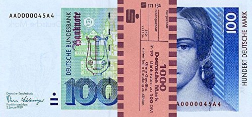*** 10 x 100 DM, Deutsche Mark, Geldscheine 1991, mit Banderole - Reproduktion *** von JDS Collection
